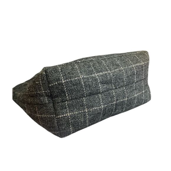 Vintage Kate Spade Gray Wool Crossbody Messenger Bag Travel - Picture 4 of 6